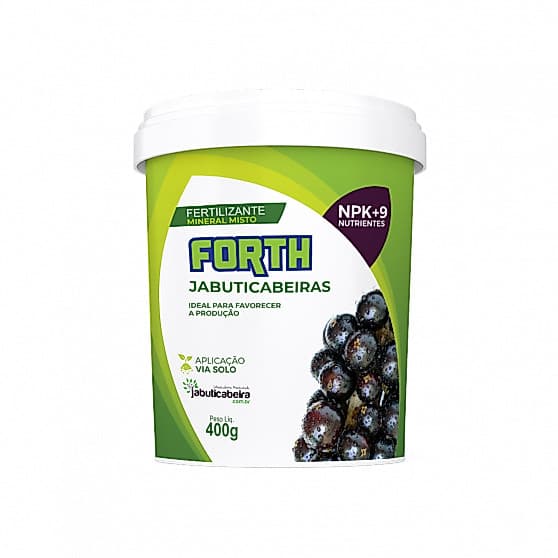 Adubo Forth Jabuticabeiras Fertilizantes NPK+9 400 gr