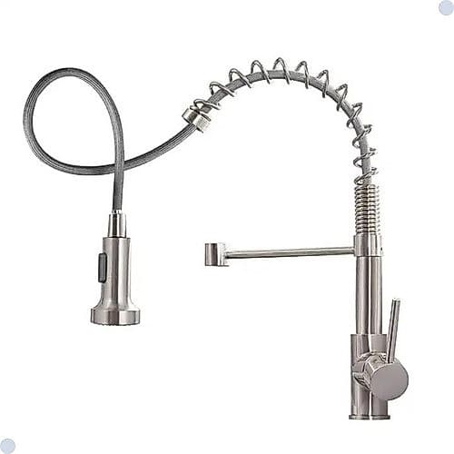TORNEIRA COZINHA GOURMET MISTURADOR MONOCOMANDO EXTENSIVEL AÇO ESCOVADO DUPLO SPRAY