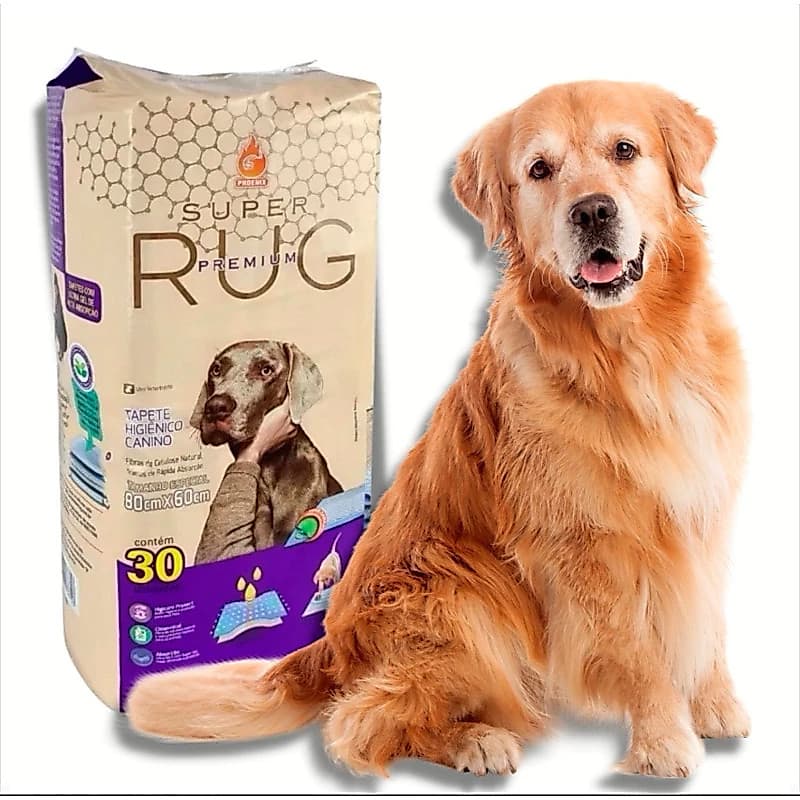 Tapete Higiênico Super Rug premium 60x80cm 30 Unidades