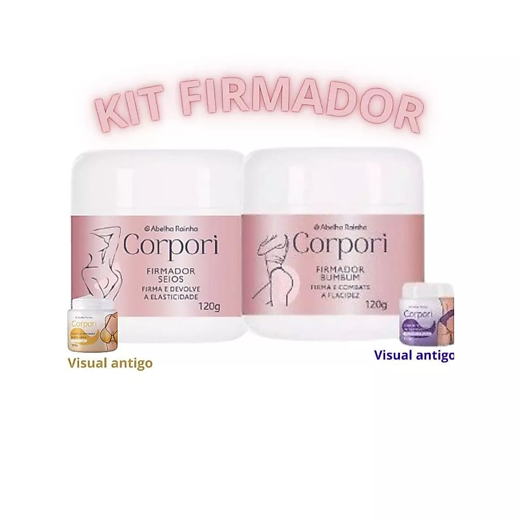 Kit Firmador De Seios E Bumbum Corpori  C/Colágeno  DMAE e D'Pantenol - Abelha Rainha