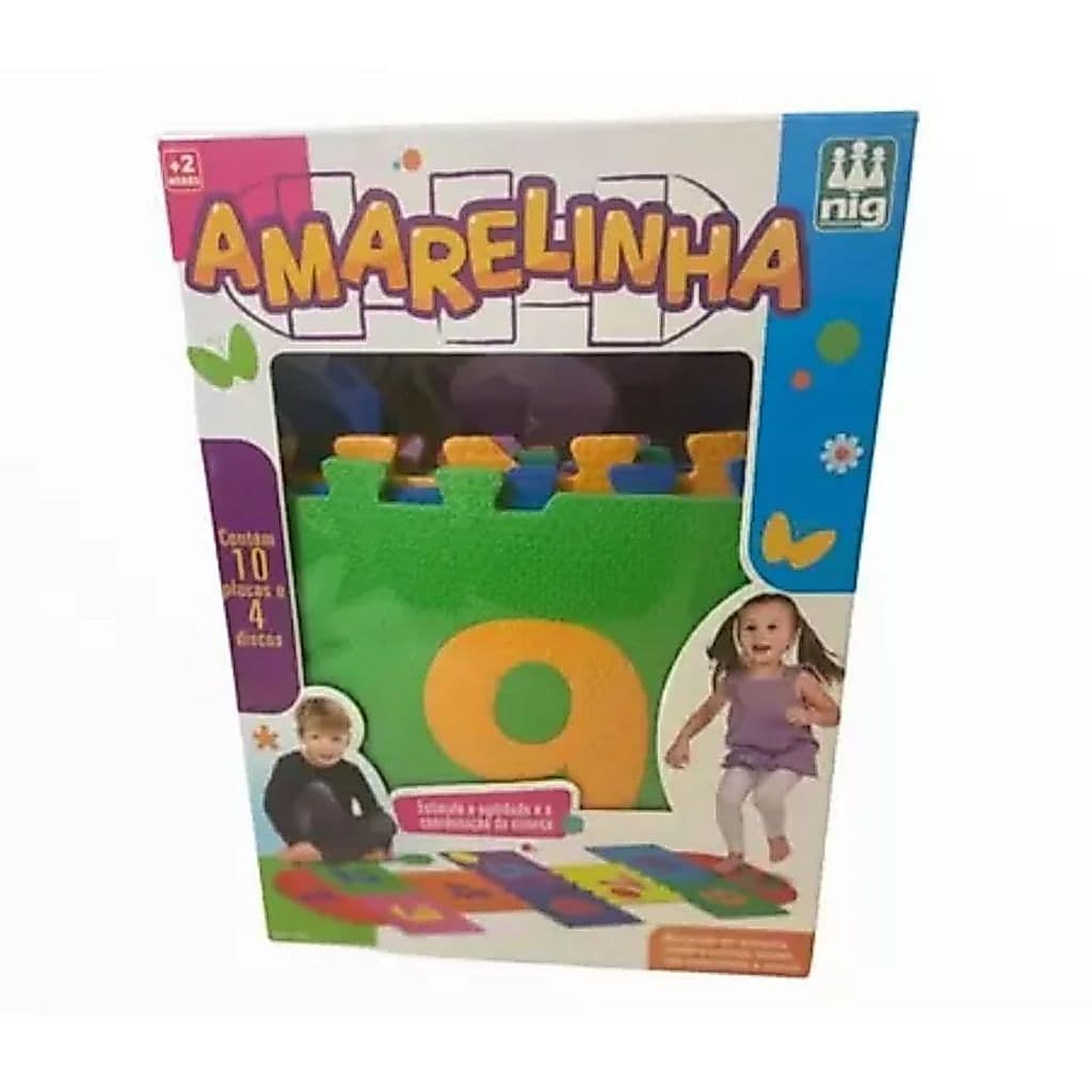Tapete Amarelinha Eva Material Educativo E Pedagógico Brincadeiras Lúdicas Atividade de Coordenação