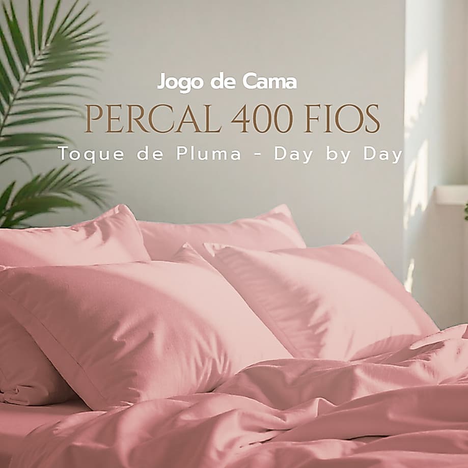 Jogo de Cama 3 Peças Day by Day 400 Fios Casal Conforto
