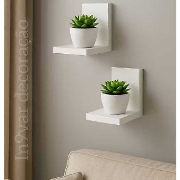 Suporte mini prateleira 20x15 jardim vertical vasos suculentas plantas Madeira Pinus
