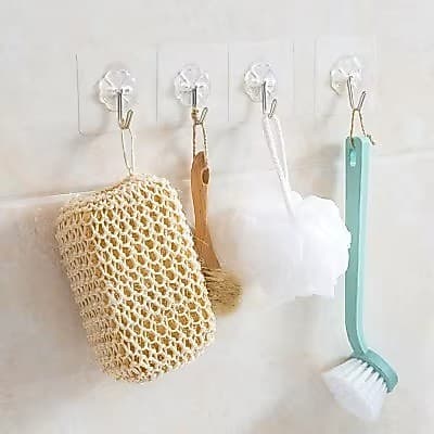 Kit 10 Ganchos Adesivos Parede 3M Inox Forte Teto Grande Resistente Madeira - Envio Rápido