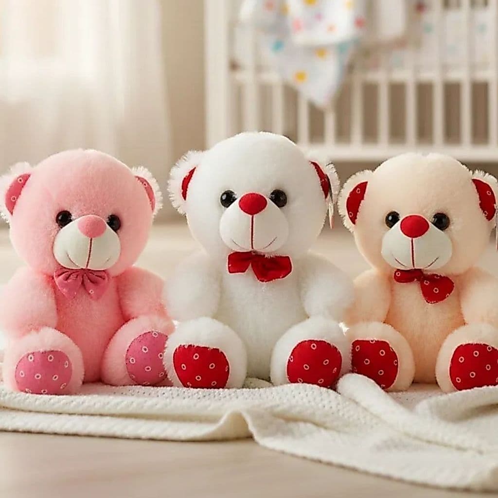 01 Unidade Ursinho de Pelucia Presente Urso para Bebe Fofinho Coelho Urso 20cm Bebe Criança Namorado