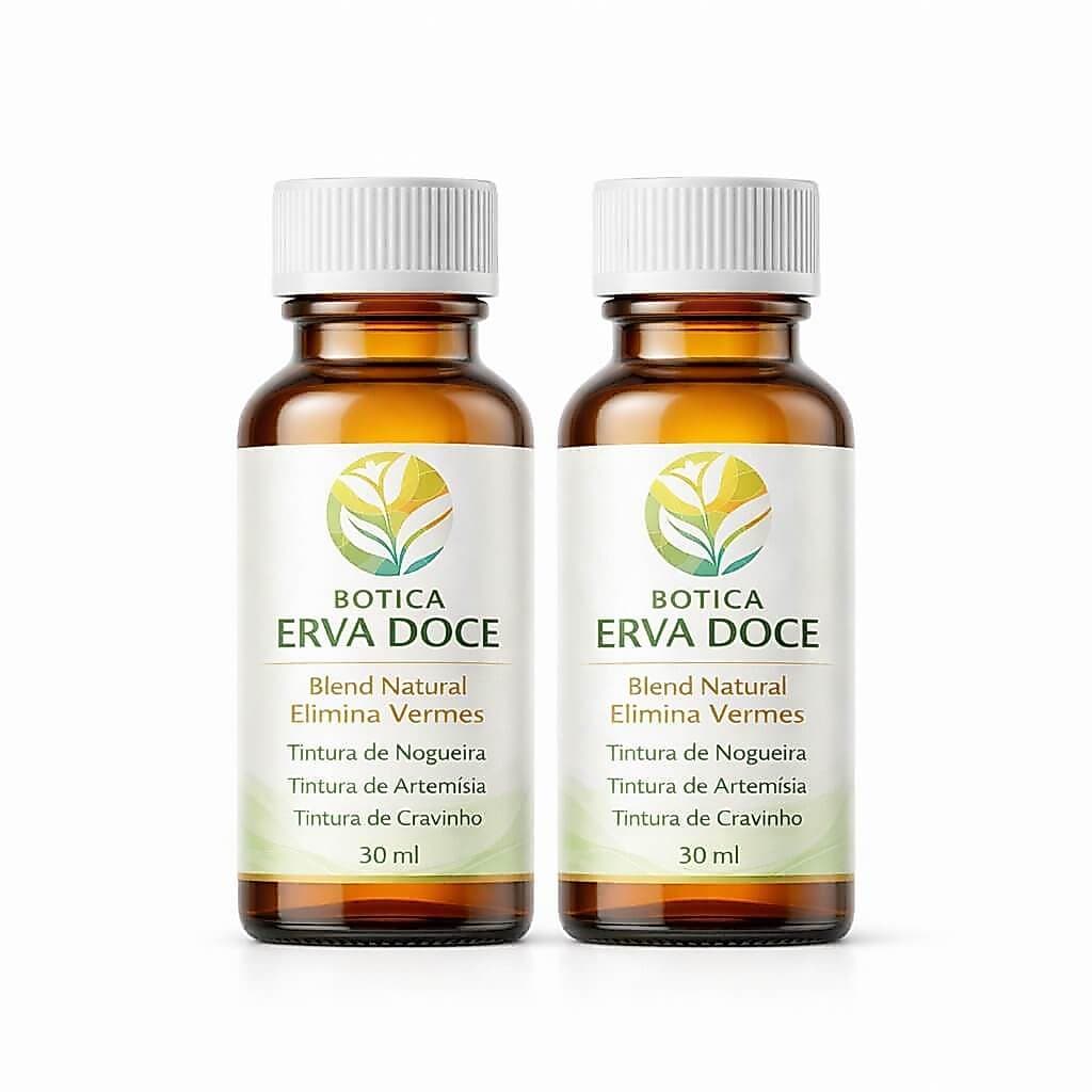 Kit Tinturas de Cravinho, Absinto e Nogueira 2 Frascos 30mL