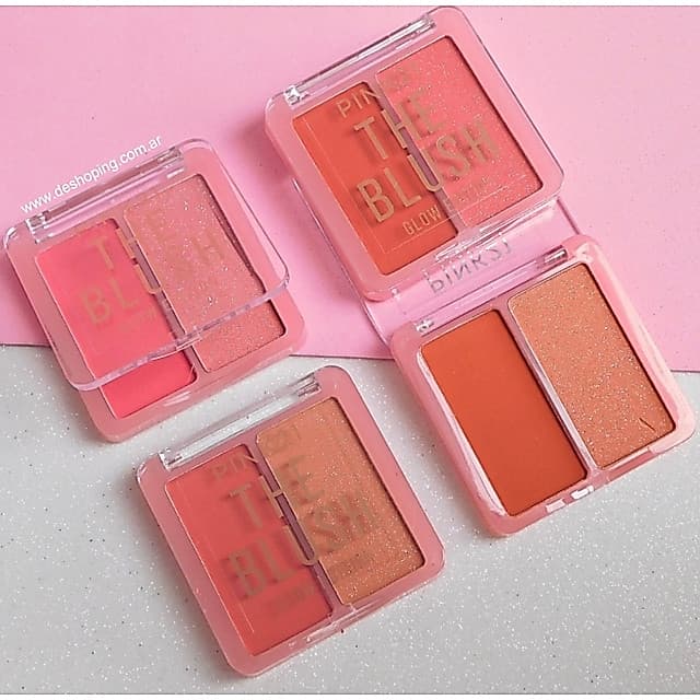 Duo de Blush Matte e Cintilante Pink 21