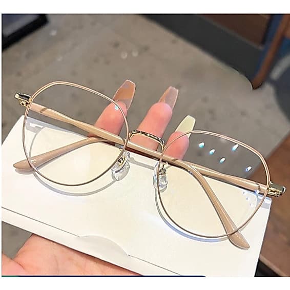Armação óculos De Computador Com Lentes Substituíveis/Anti-Radiação/filtro luz azul redondo