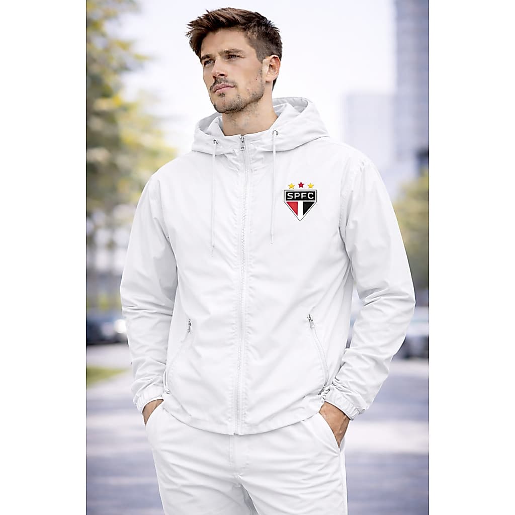 Corta Vento Masculino Estilo Streetwear Impermeável com Capuz Moda Jovem Alta Qualidade