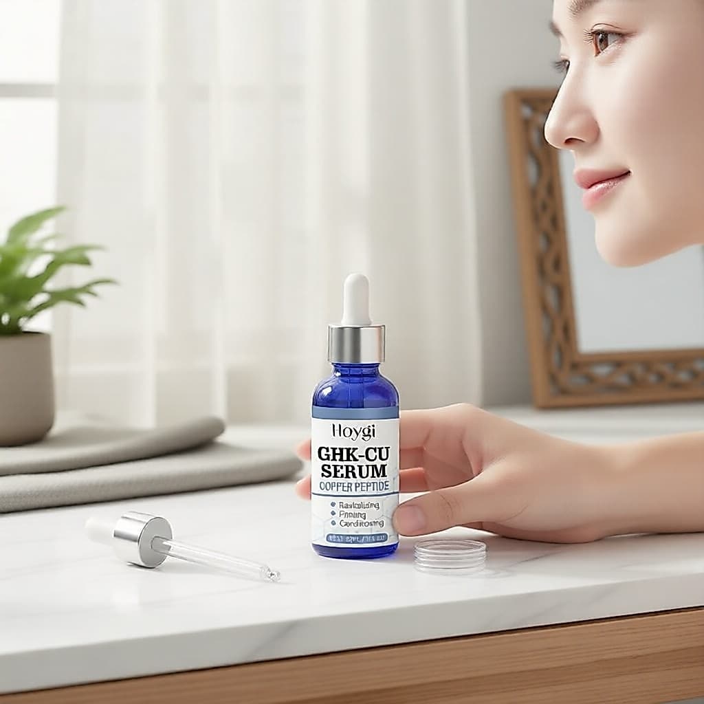 Sérum de Cobre Peptídico Nutritivo Profundo: Colágeno Hidrolisado + Ácido Hialurônico para uma Pele Jovem e Radiante