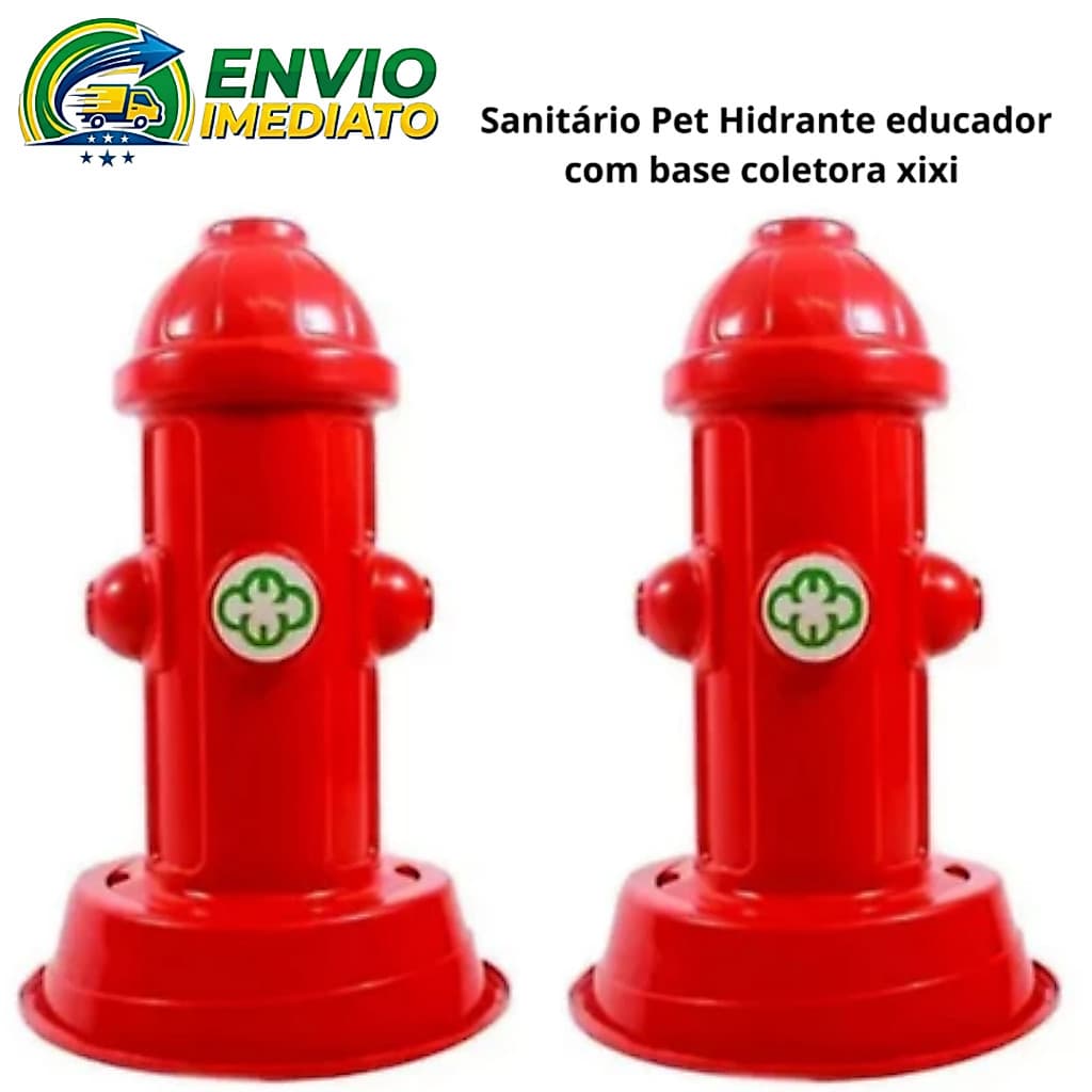 Kit 2 Sanitário Hidrante Fácil Xixi Para Cães Cachorro