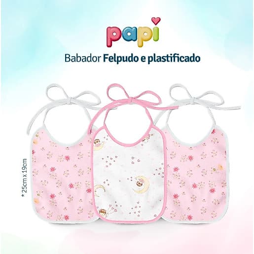 KIT BABADOR KARINHO FLANELADO E PLASTIFICADO