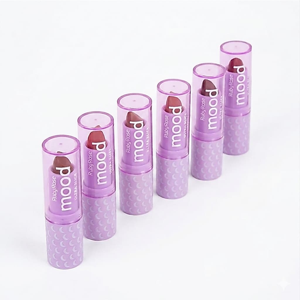 Batom Ultra Slick Mood Ruby Rose Cremoso Hidratante