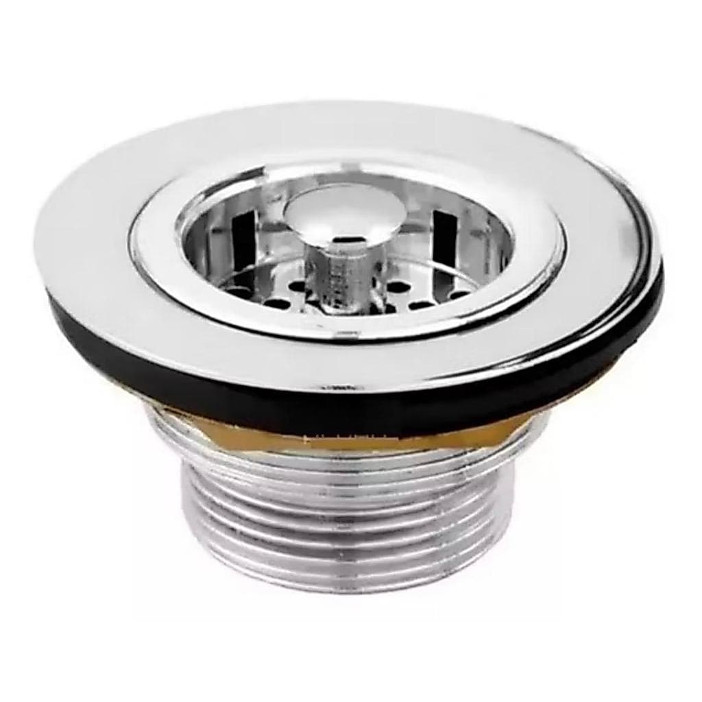 Valvula Americana Para Pia De Cozinha Metal Cromado Luxo