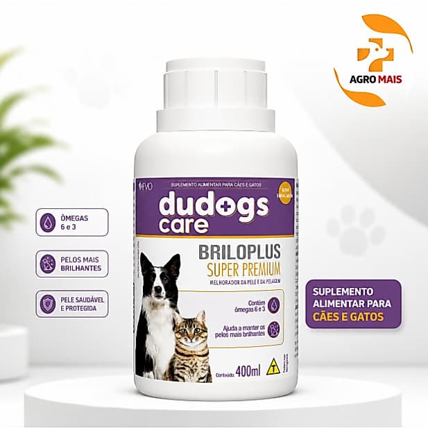 Dudog's Briloplus Suplemento Super Premium Omega 3/6 400 Ml