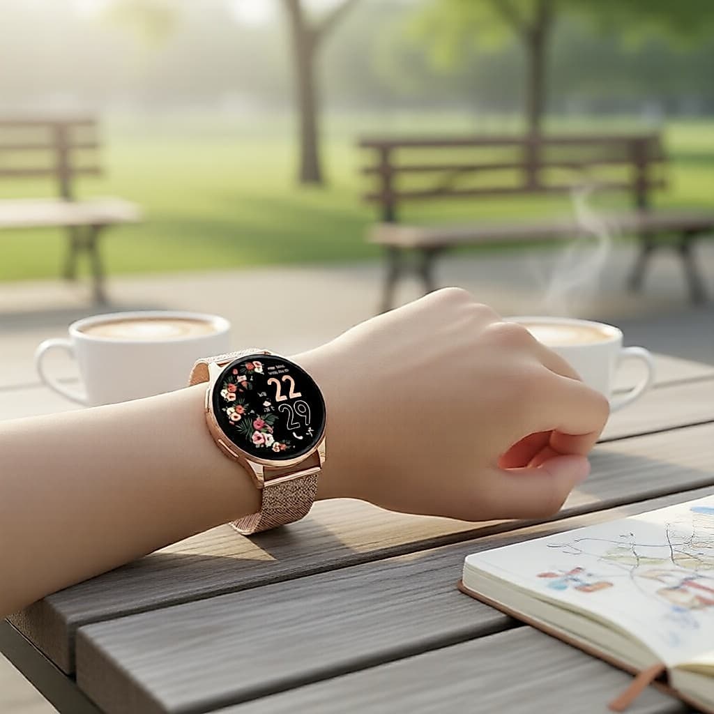 Smartwatch com tela AMOLED, chamadas Bluetooth, múltiplos modos esportivos e monitoramento de saúde para homens e