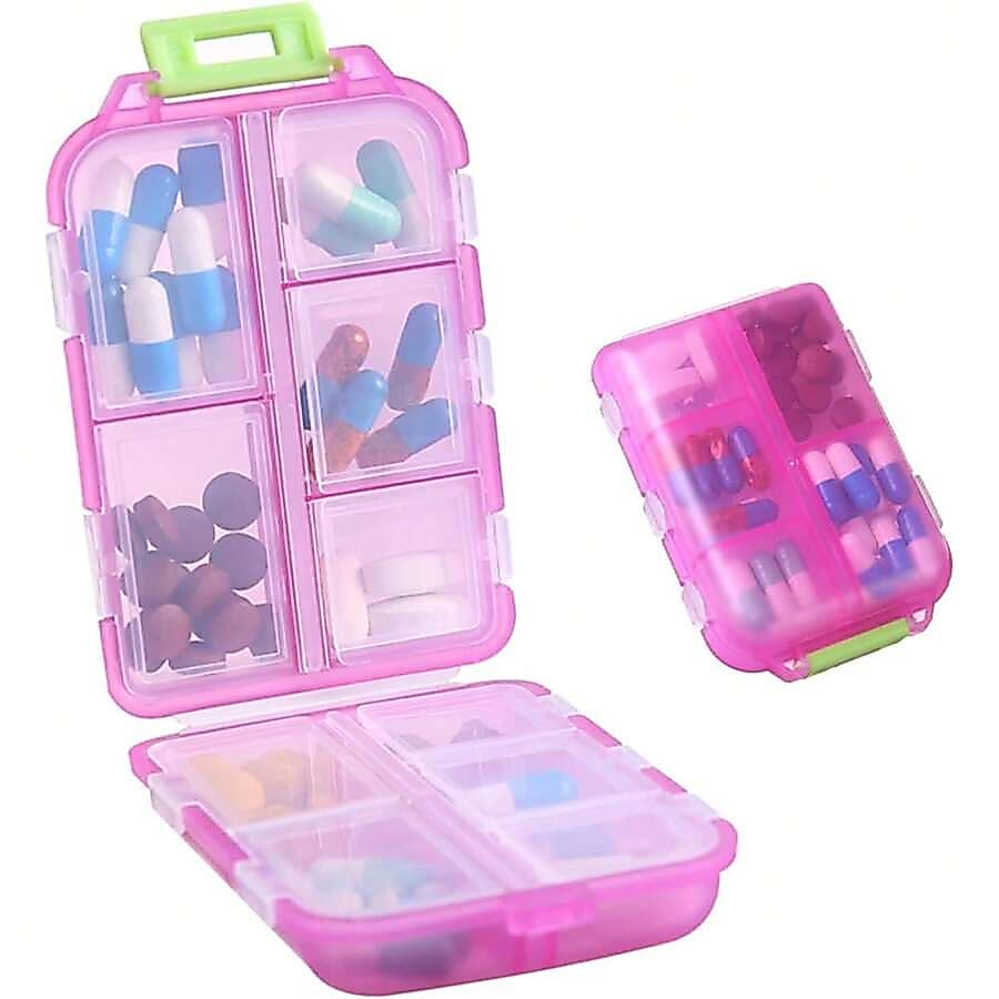 PORTA COMPRIMIDO COM 10 DIVISORIAS