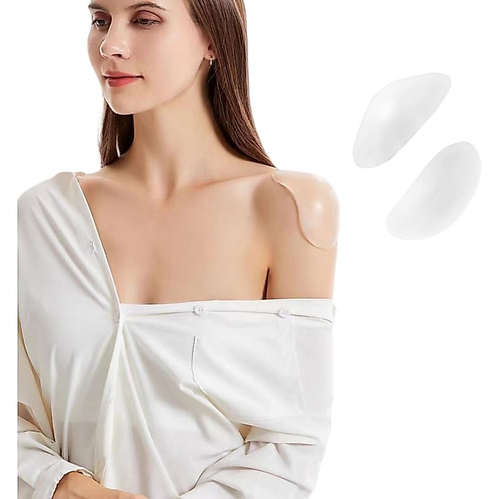 Almofadas de ombro, almofadas de ombro de silicone para roupas femininas, para uso no escritório, academia e eventos for