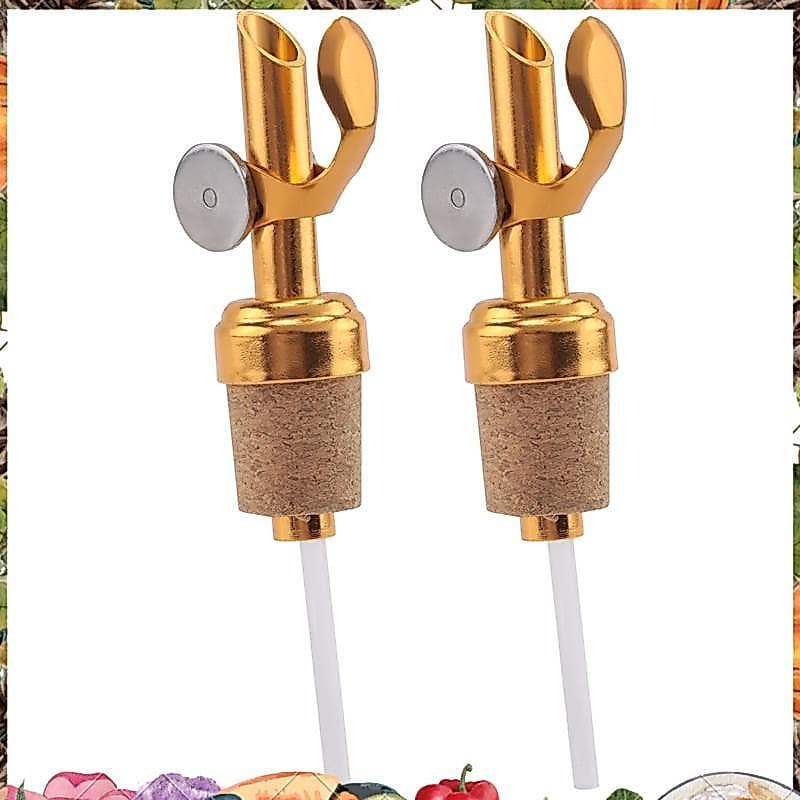 2 Pacotes De Bico De Azeite Dourado Com Óleo De Cortiça , Derramadores De Licor , E Rolha De Vinagre Para Cozinha