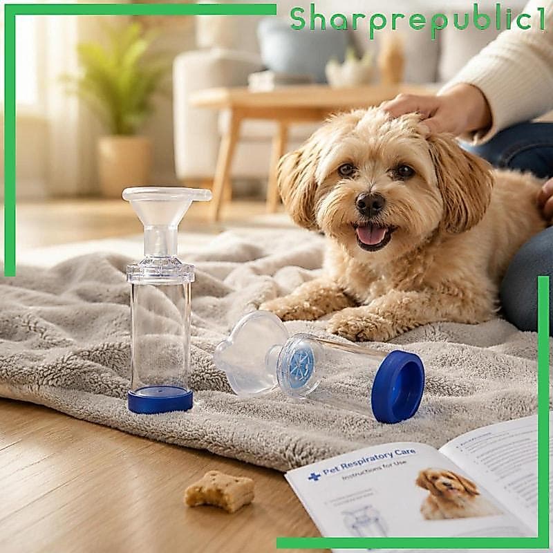 [Sharprepublic1] Nebulizador Portátil Para Animais De Estimação Fácil De Usar Dispositivo De Respiração Recomendado Cães