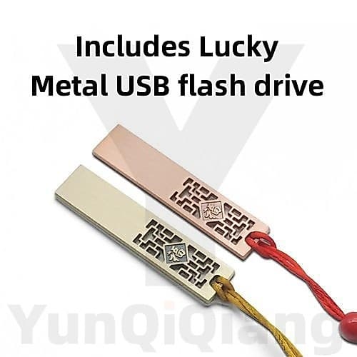 Caráter Da Sorte De metal Com Bordas Quadradas À Prova D'água USB Pen drive flash De Alta Velocidade 1GB 2GB 4GB 8GB 16G