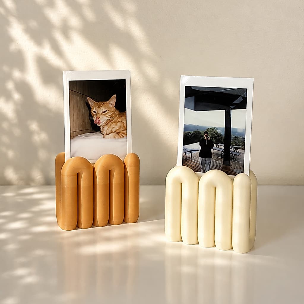 Suporte para Foto Ondas | Porta Foto | Porta Retrato | Instax e Polaroid