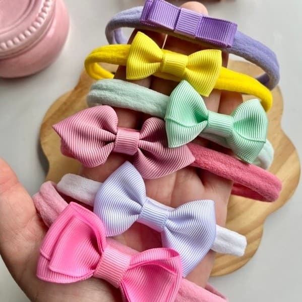 Kit Faixinhas Infantil / Tiara para bebê / Kit meus primeiros lacinhos