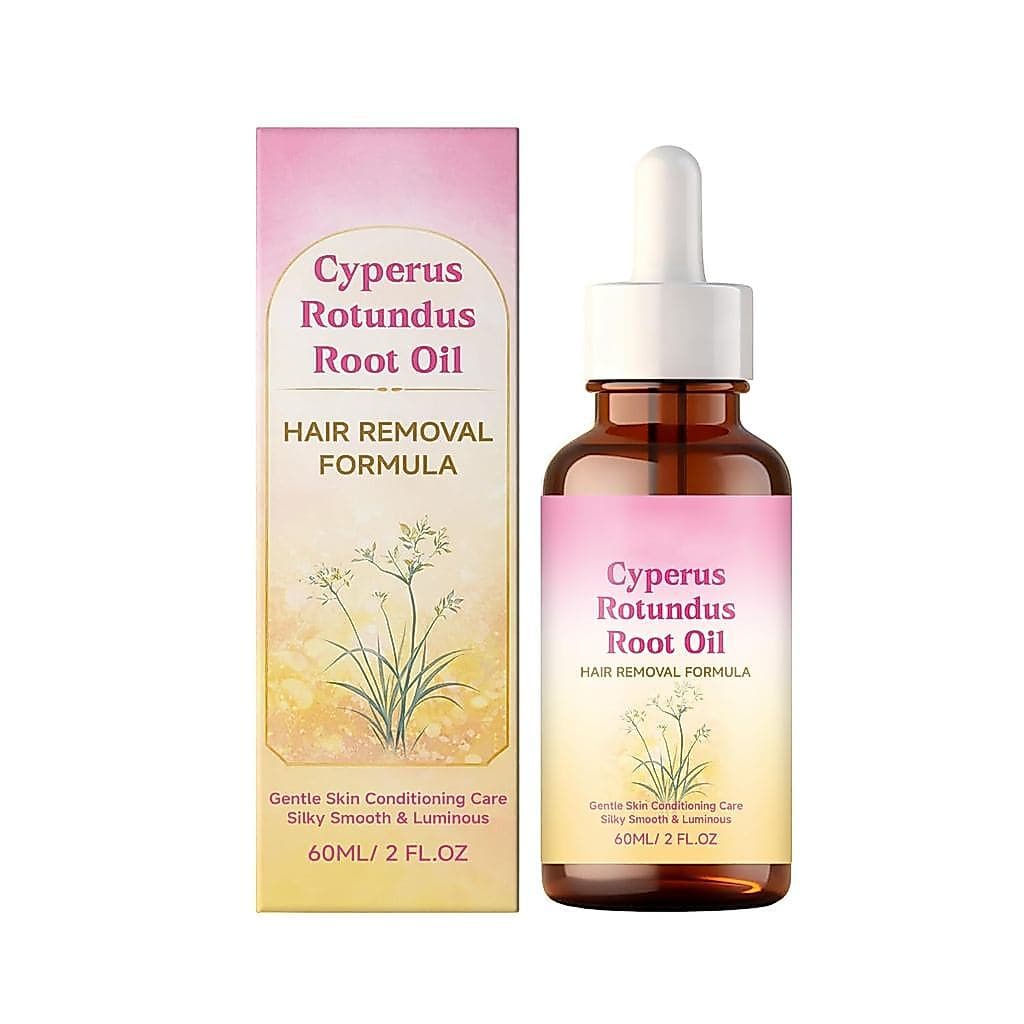 Óleo de Cyperus Rotundus para Cuidado na Remoção de Pelos, Óleo Natural Calmante para o Corpo para Remoção de Pelos, Ret