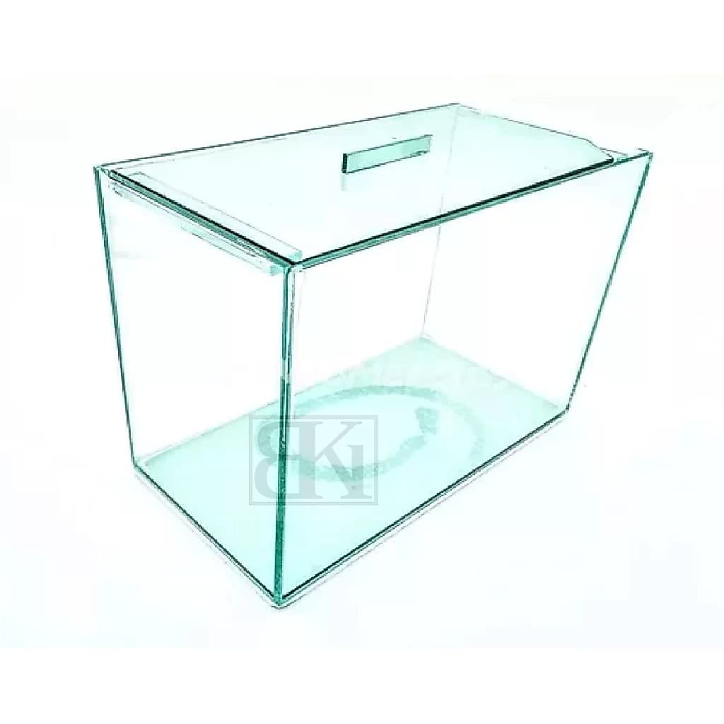 Aquário Retangular 9 Litros Beteira peixes bettas aquarismo pequeno 30x15x20cm Vidro 3mm