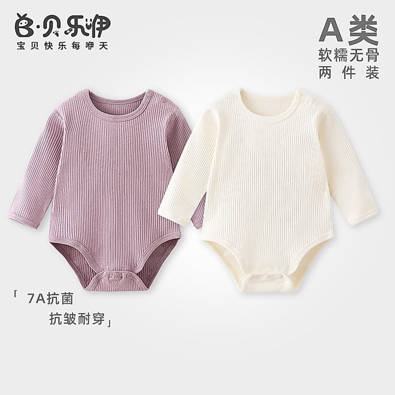 Belle bebê outono bebê macacão classe a roupas macacão masculino feminino bebê Bottoming triângulo macacão