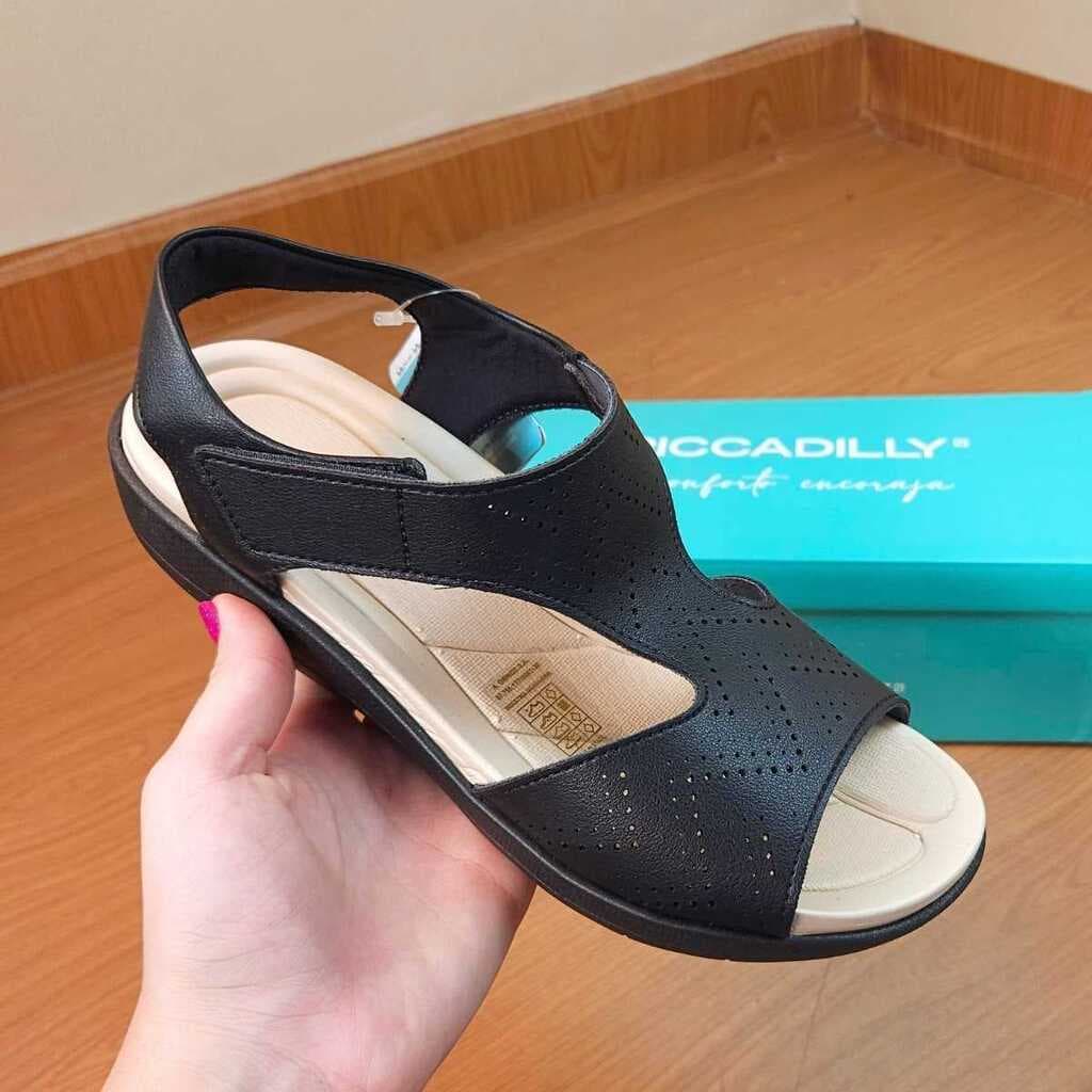 PICCADILLY SANDALIA ANATOMICA JOANETE CONFORTAVEL MACIA REF 2390308 PRETO