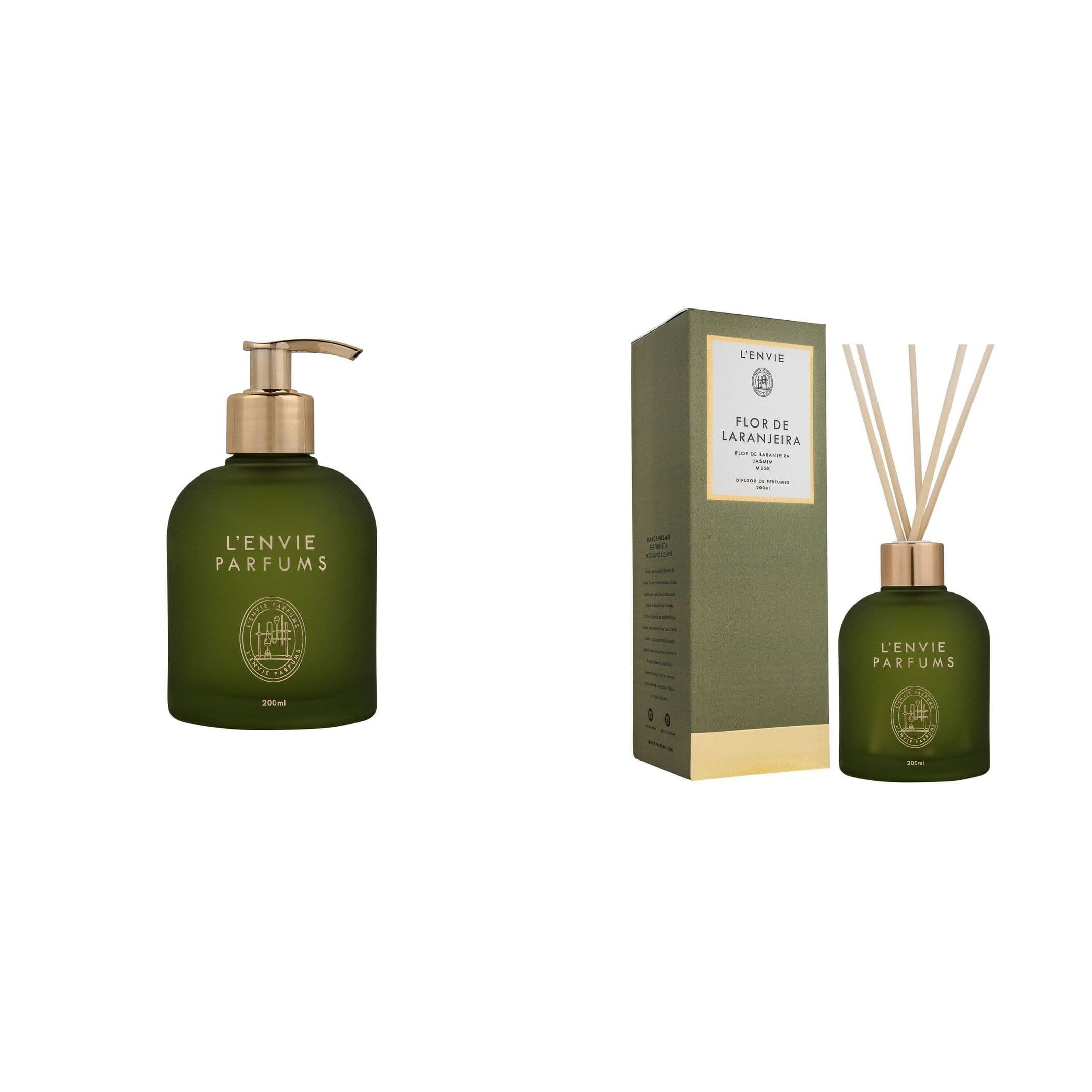 Kit Sabonete e Difusor Lenvie Flor de Laranjeira | Fragrância