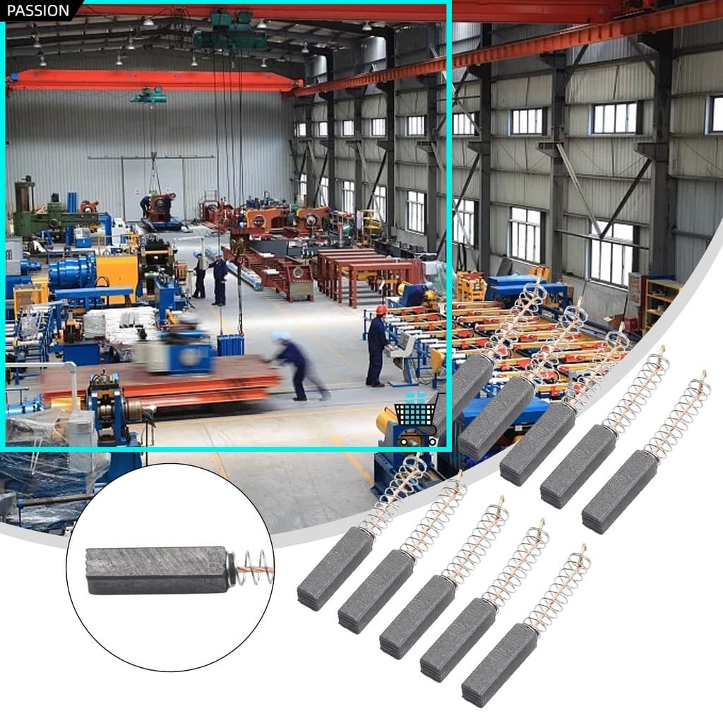 Escovas De Carvão 20mm X 5mm Para Substituição De Motores Elétricos Peça De Reposição Marca Nova