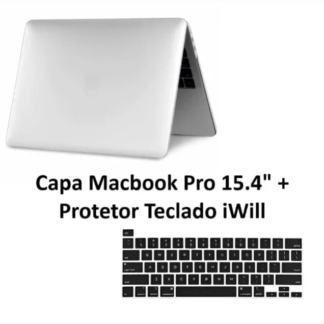 Capa Case Para Macbook Pro 15.4" + Protetor Teclado iWill