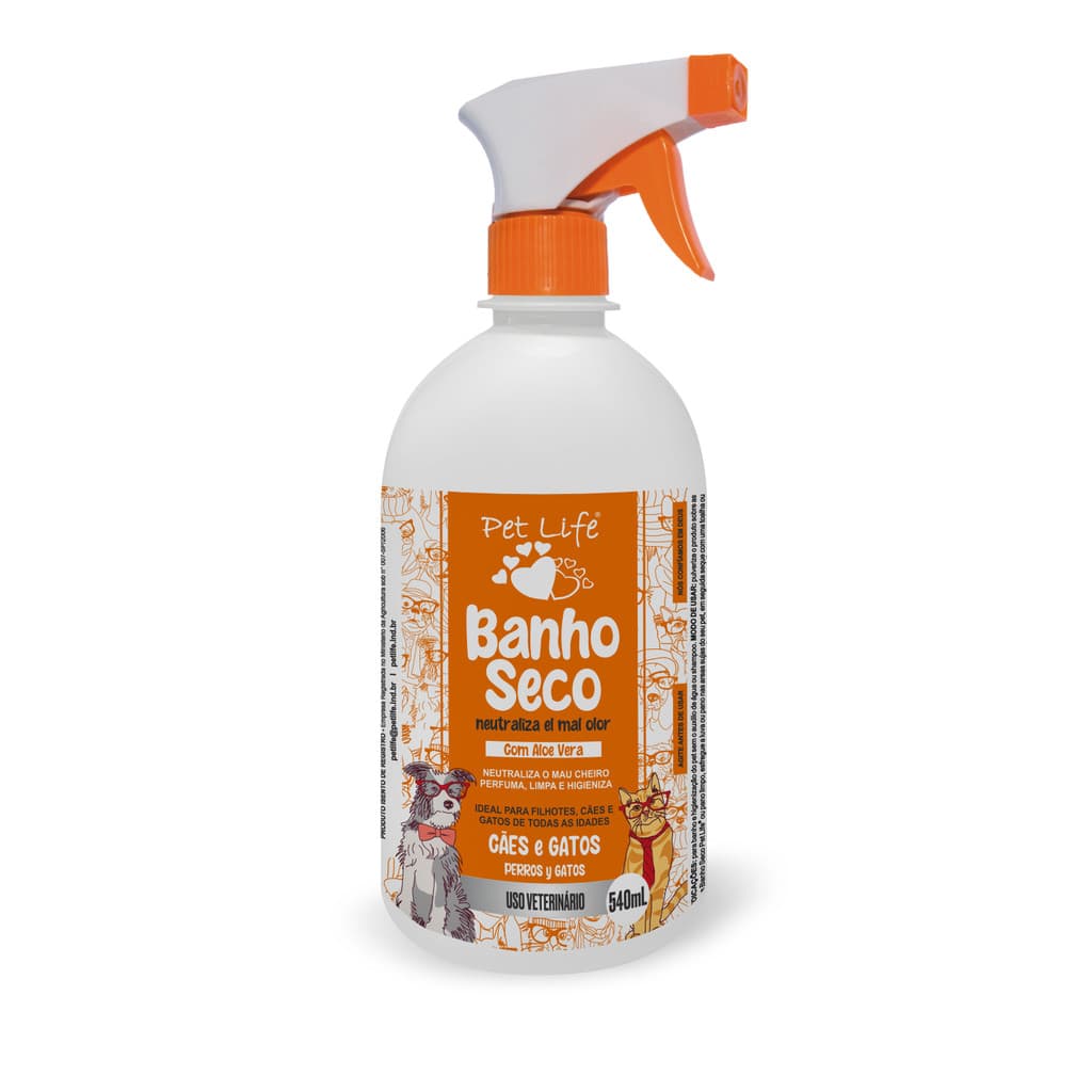 Banho Seco Pet Life Cães e Gatos - 540mL