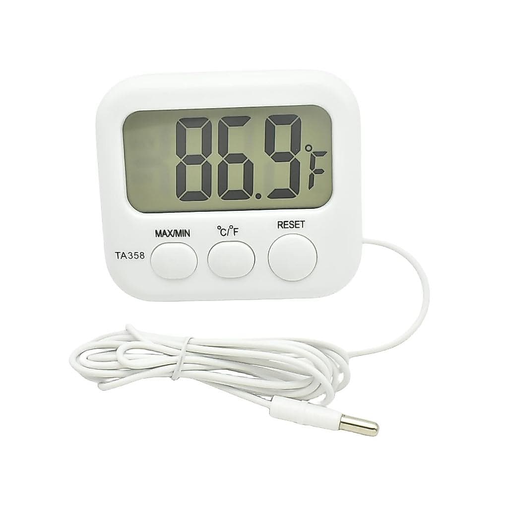 Termômetro Digital Pequeno TA358 Medidor de Temperatura Celsius/Fahrenheit para Ambientes Internos/Externos com Sensor d