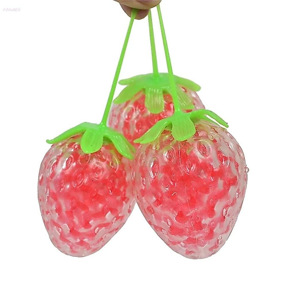 ADAMES Squeeze Toys Para Crianças Adultas Esponja Morango Colorido Frutas Brinquedo Stress Ball Toy