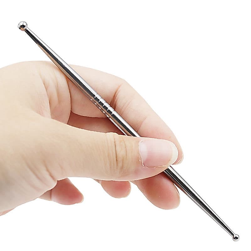 Sonda de acupuntura de Metal massagem vara Facial pontos de acupuntura de corpo inteiro meridiano puxando teimoso aço in