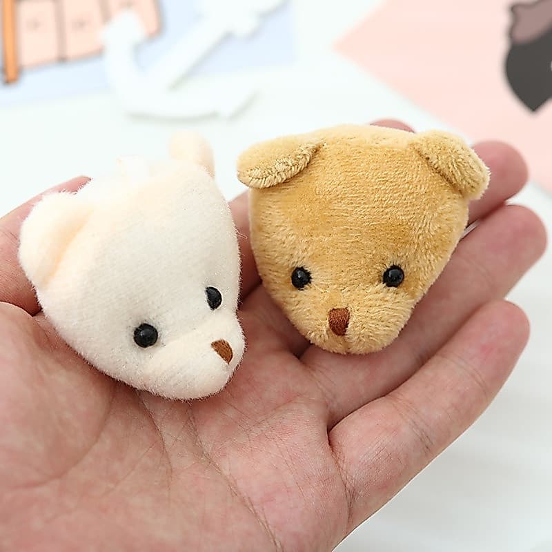 10/30 pingentes de pelúcia, acessórios de cabelo para bonecas DIY, acessórios de cabeça de urso, CCPR