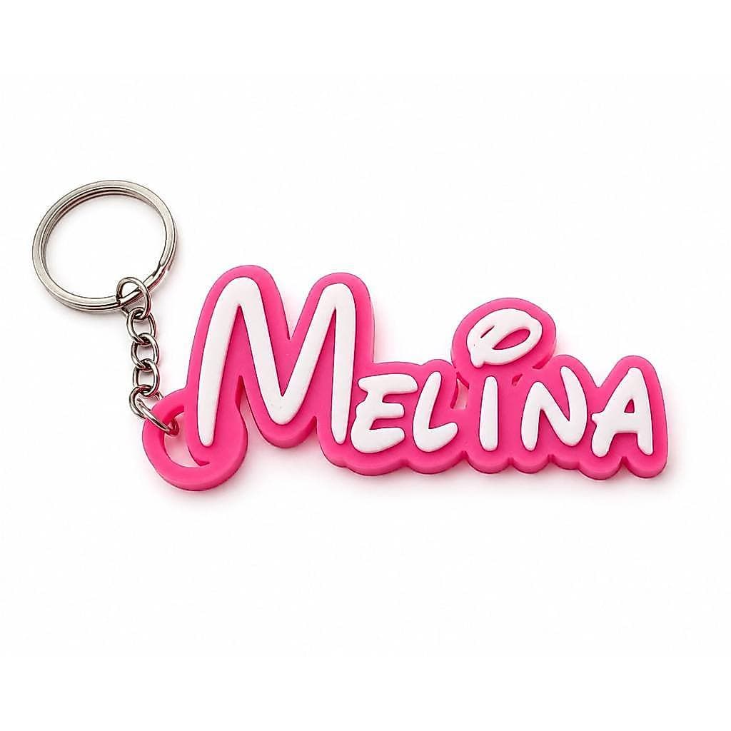 Chaveiro Personalizado com Nome em 3D Duas Cores