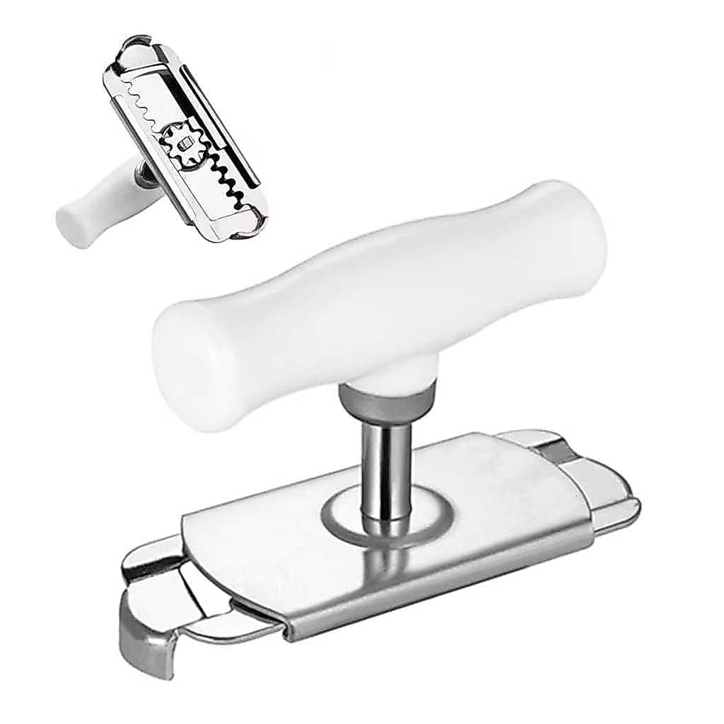 Abridor de Tampa para Potes de Vidro Conserva Frascos Abre Fácil Manual Resistente Branco