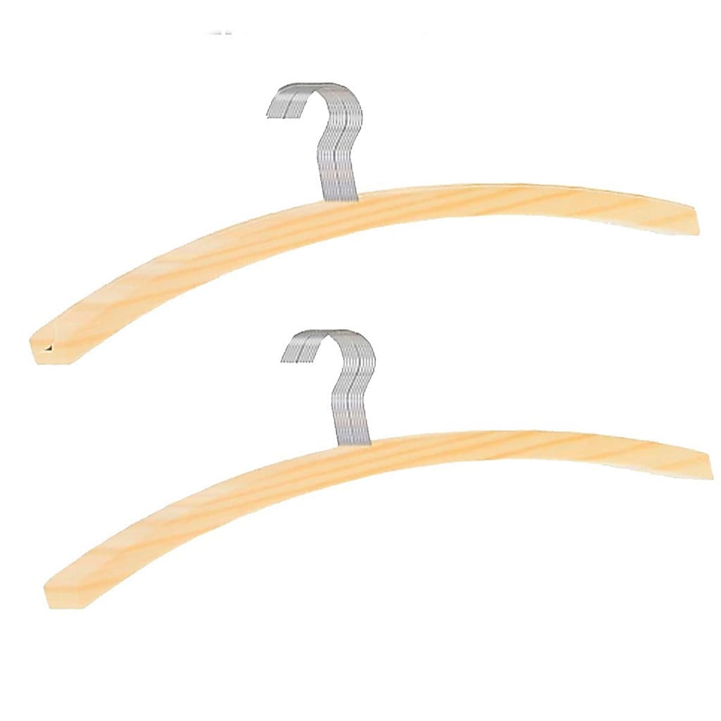 Kit Atacado 60 Cabides Senhora Adulto 40cm de Madeira, resistente, Organização
