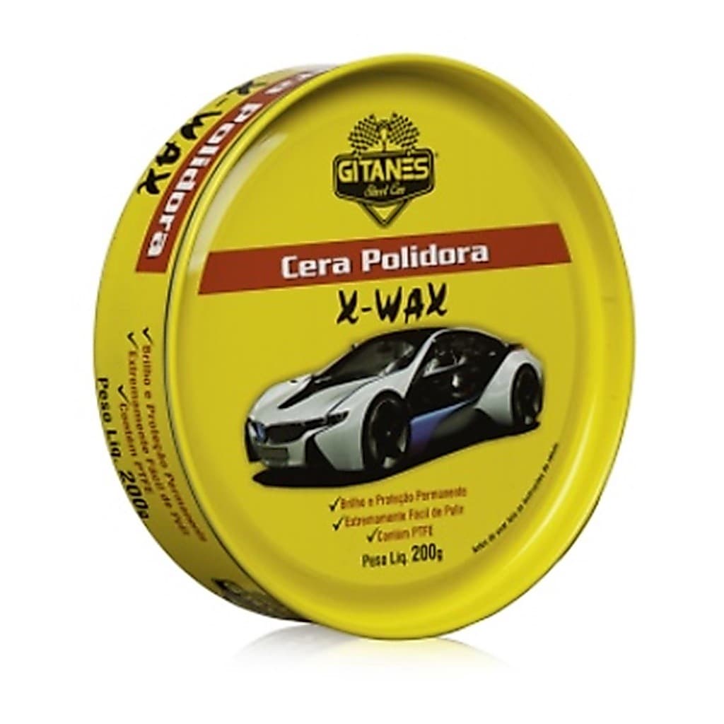 Cera Polidora Gitanes 200g Automotivo Carro