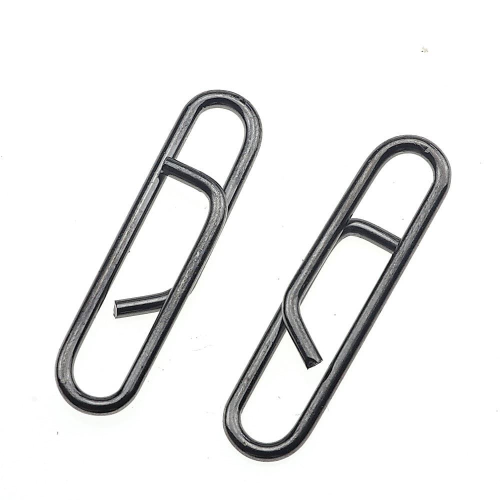 50 Pcs Poderosa Rápido Link Clipe De Aço Inoxidável Pressão Equipamento De Pesca Mudança Rápida Chumbo Ligações Clips Interlock Acessórios