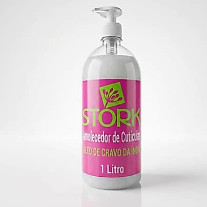 Amolecedor de Cutículas Stork Cravo 1L | Preparador De Unhas Manicure Pedicure  Salão De Beleza