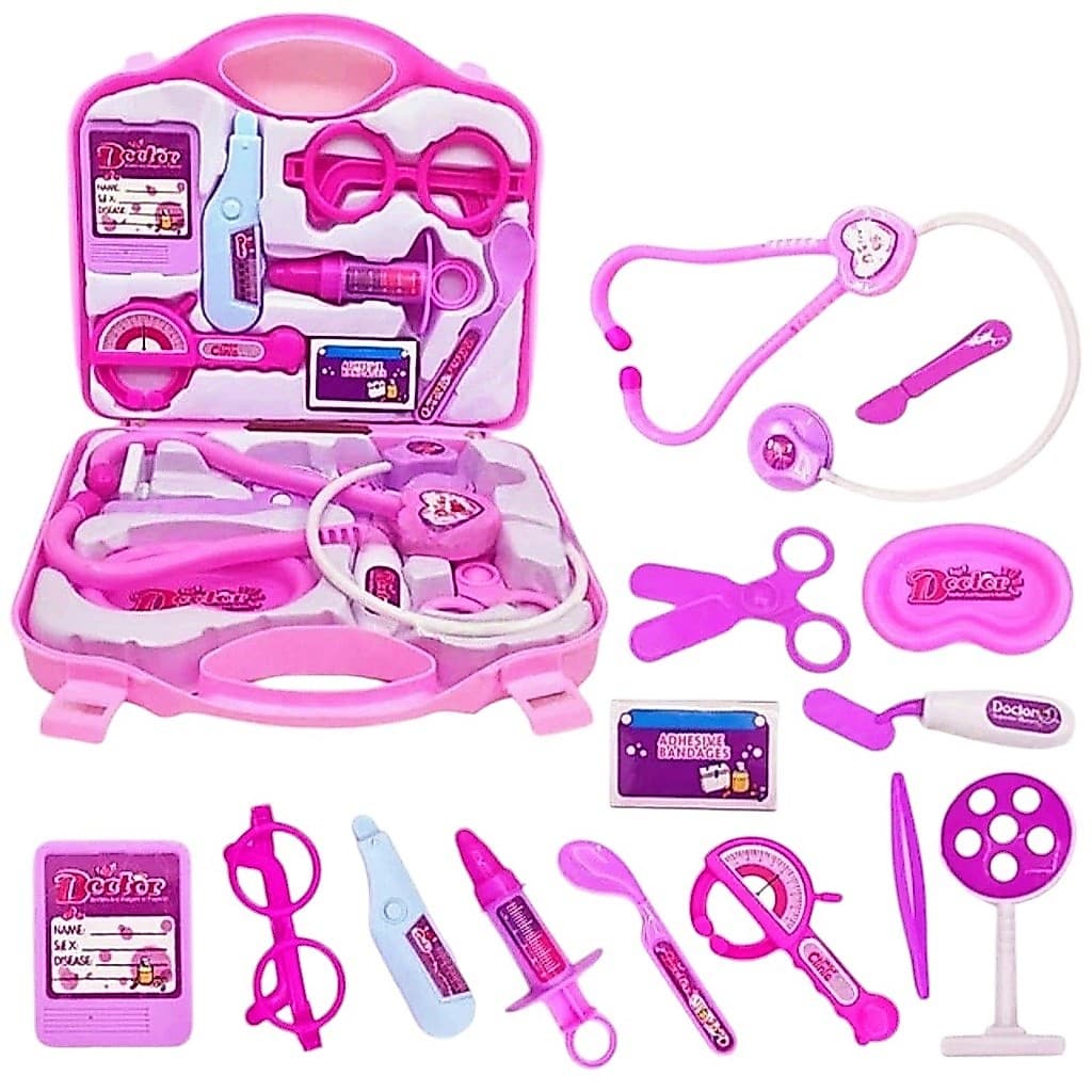 Maleta Médica Infantil Brinquedo Educativo Faz de Conta Kit Enfermeira
