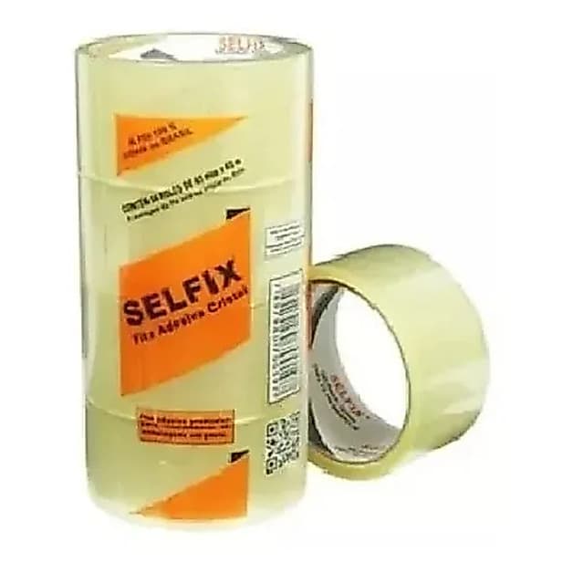 Fita Adesiva Embalagem Transparente 45x40 C/4 Rolos Liso