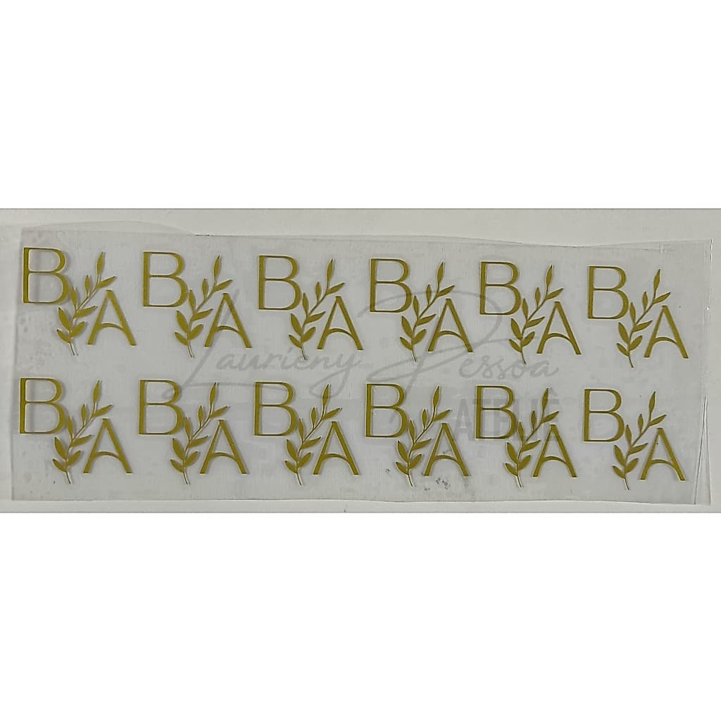 Adesivo TERMOCOLANTE - Cartela  Personalizada - 11x30 cm -  LEIA A DESCRIÇÃO