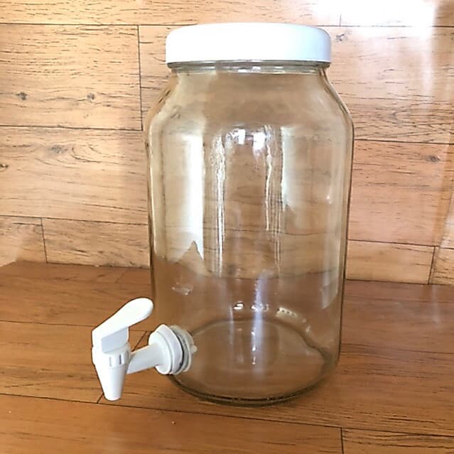 Suqueira De Vidro Capacidade De 3 Litros Tampa De Plastico - Torneira De Plastico