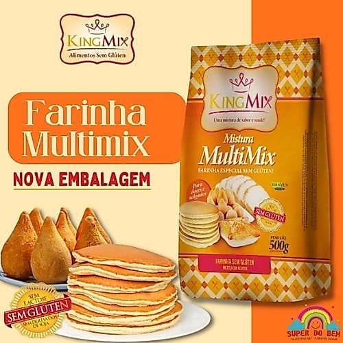 Multimix Farinha Especial Sem Glúten 500g King Mix | Seguro para Celíacos